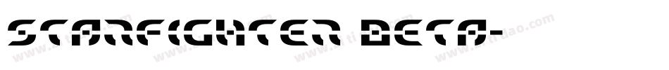 Starfighter Beta字体转换